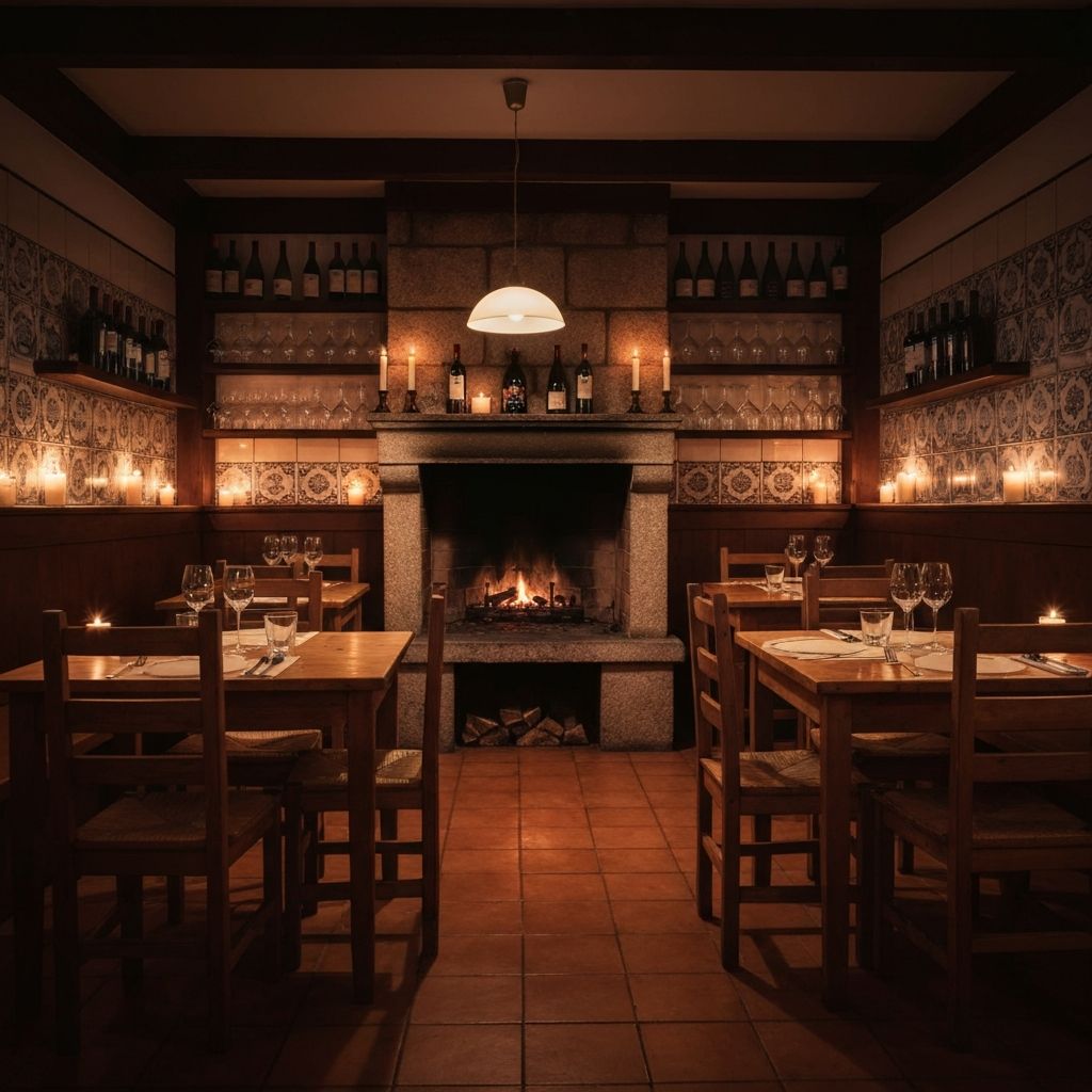 Interior acolhedor do Tasco do Strauss